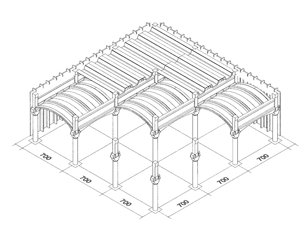 Donnafugata, Marsala, Trapani Italia - disegno tecnico