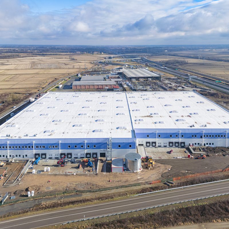 Balocco Logistics, Balocco, Vercelli, Italia - vista aerea